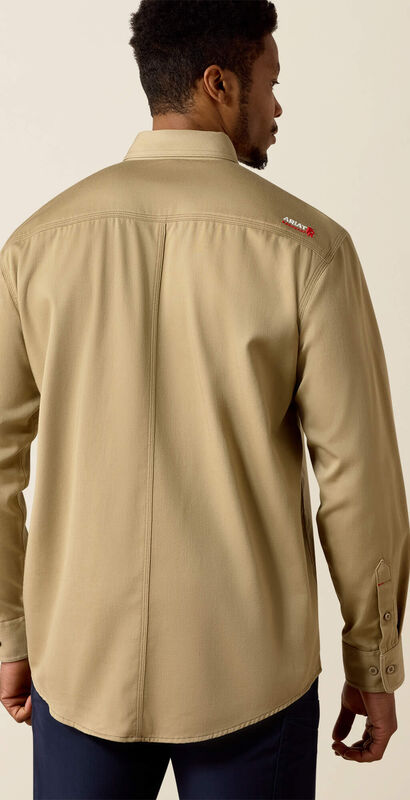 FR Solid Work Shirt Back